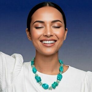 Vintage Turquoise Gemstone Necklace